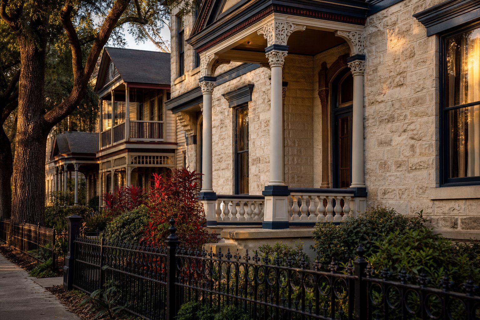 The historic King William district of Southtown, San Antonio